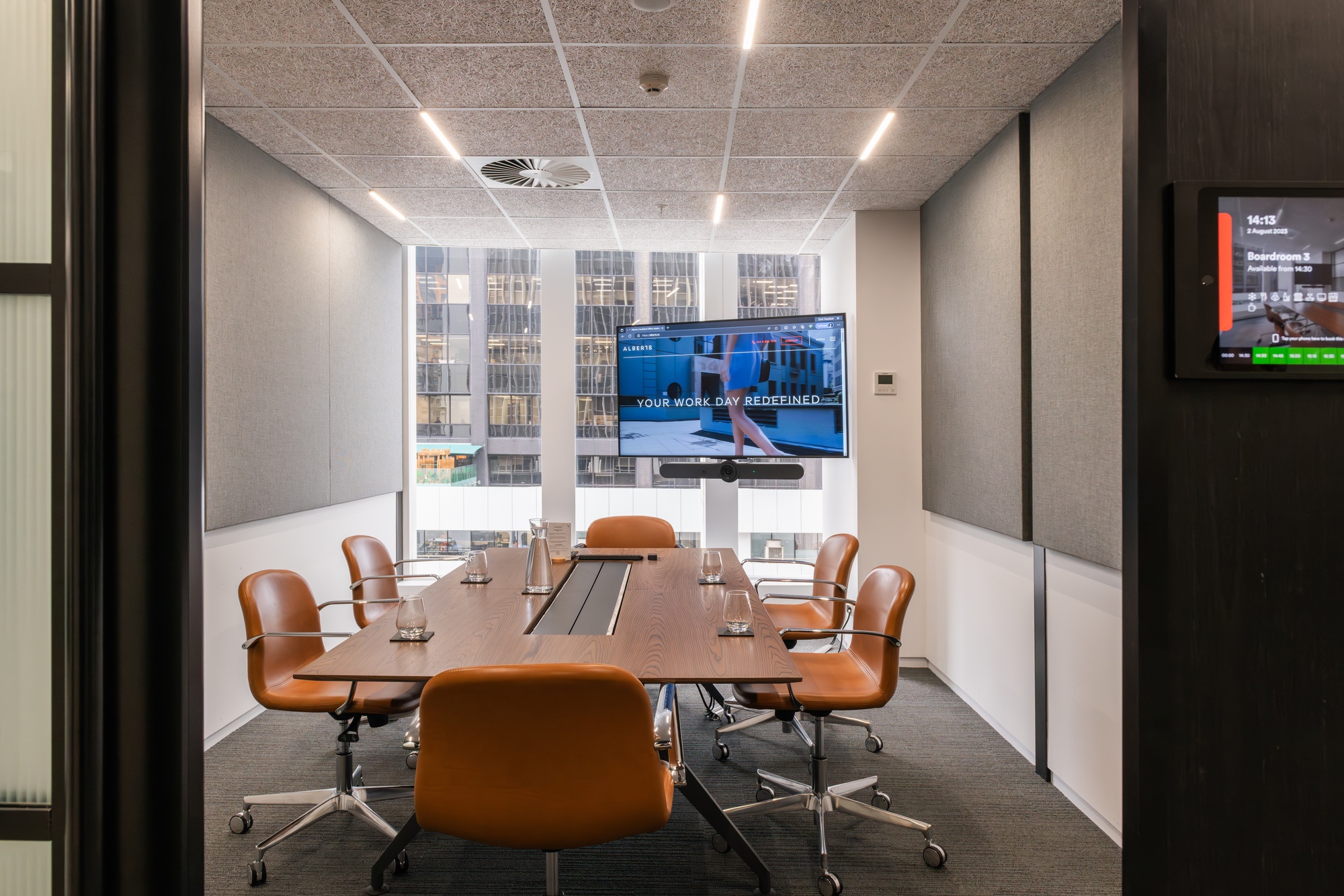 Boardroom 3 - This modern, high-spec boardroom on Level 2 of 1 Albert Street enables users to quickly start meetings.