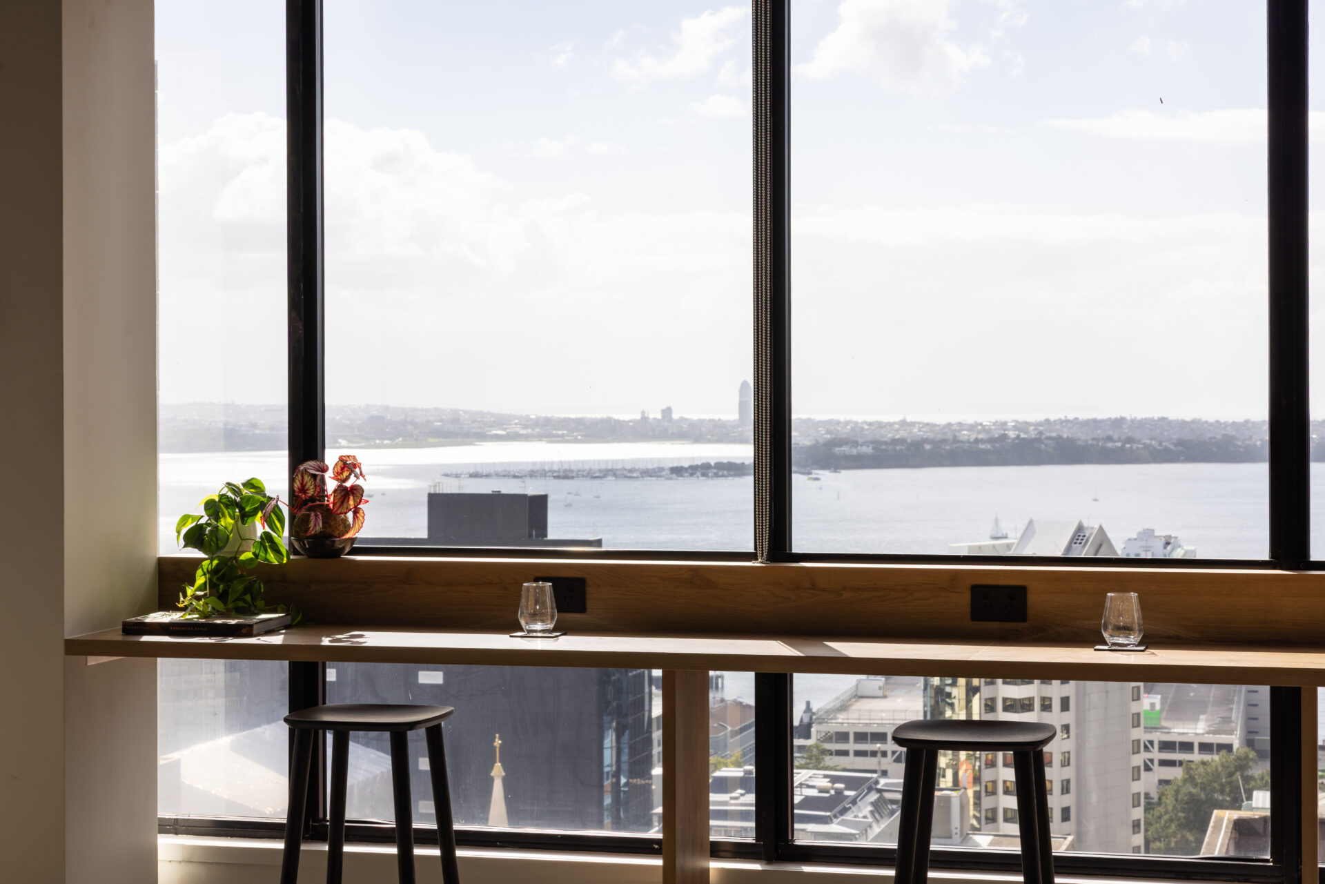 sea view from an office tower